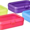 Basics Pencil Box, Pack of 4, Multi, Solid